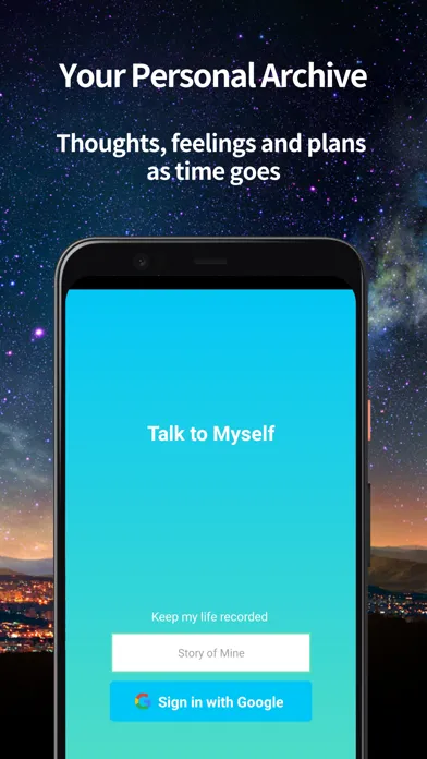 Capturas de tela do Talk to Myself